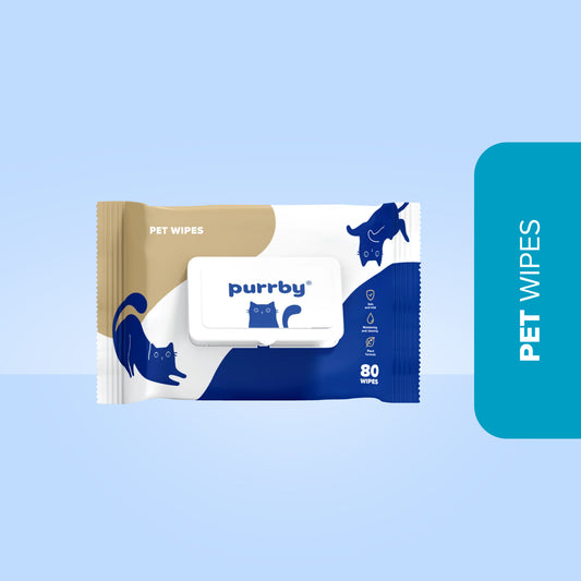Purrby® Purrfect Care Pet Wipes [80 Wipes]